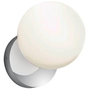 Helestra Led-Wandleuchte Lis , Weiß, Chrom , Metall, Glas , 14 cm , Innenbeleuchtung, Wandleuchten