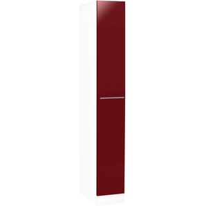 Apothekerschrank WIHO KÜCHEN Flexi2 Schränke Gr. B/H/T: 30 cm x 200 cm x 57 cm, rot (rot glanz, weiß) Küchenserien Schränke