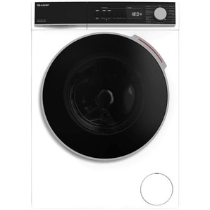 Sharp Waschmaschine , Weiß , 59.7x84.5x72.5 cm , Haushaltsreinigung, Haushaltsgeräte, Waschmaschinen