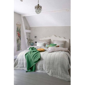 Steppdecke Lichtgrau - bunt - Oberstoff: Baumwolle, Füllung: Polyester - Tagesdecken & Quilts - Überwürfe & Sofaüberwürfe