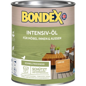 Bondex Holzöl INTENSIV-ÖL, Lärche, 0,75 Liter Inhalt l lärche Holzfarben Lasuren Farben Lacke Bauen Renovieren