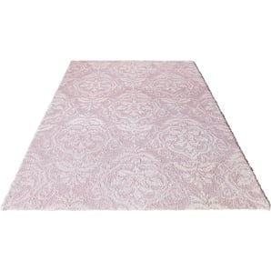 Teppich HOME AFFAIRE Cremona Teppiche Gr. B/L: 200 cm x 300 cm, 20 mm, 1 St., rosa Esszimmerteppiche mit verspielten Ornamenten, angenehme Haptik, romantisch, Landhausstil