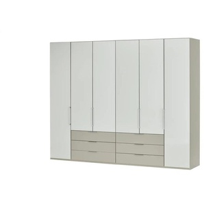Drehtürenschrank - grau - 300 cm - 236 cm - 58 cm | Möbel Kraft