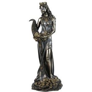 Große Fortuna römische Göttin des Glücks Figur 71 cm Skulptur