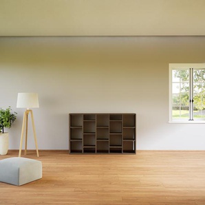 Holzregal Nussbaum - Skandinavisches Regal: Hochwertige Qualität, einzigartiges Design - 195 x 118 x 34 cm, Personalisierbar