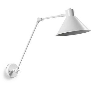 Verstellbare Metall Wandlampe in Weiß Skandi Design