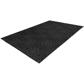 Teppich ARTE ESPINA Monroe 200 Teppiche Gr. B/L: 200 cm x 290 cm, 7 mm, 1 St., grau (anthrazit) Kurzflorteppich Teppich Esszimmerteppiche Teppiche besonders weich durch Microfaser, Wohnzimmer