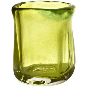 Teelichthalter Freestyle (10cm), hellgrün, aus Kristallglas