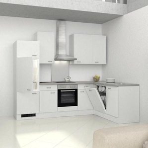 Mid.you Küchenleerblock , Weiß , 2 Schubladen , 280x170 cm , links aufbaubar, rechts aufbaubar , Küchen, Küchenzeilen & Küchenblöcke, Küchenzeilen ohne Geräte