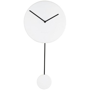 Zuiver UHR , Weiß , Kunststoff , 30x63x4 cm , Dekoration, Uhren, Wanduhren