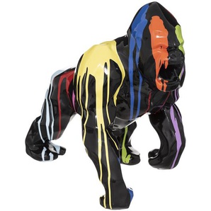 Gorilla-Figur Schwarz, H.40 cm Unisex