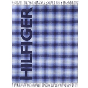 Tommy Hilfiger Plaid Shadow Checks , Blau , Textil , 130x170 cm , Wohntextilien, Decken, Plaids