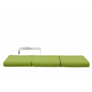 Softline Faltmatratze Bingo grün, Designer Michiel van der Kley, 12x65x65 cm