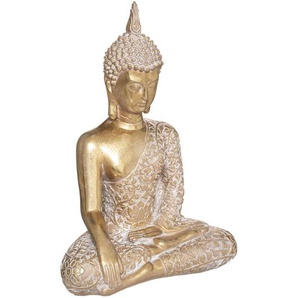 Figur Buddha sitzend Vergoldet, H.32 cm Unisex