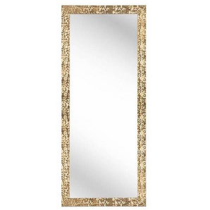 Carryhome Wandspiegel , Gold , Glas , rechteckig , 70x170x2 cm , senkrecht und waagrecht montierbar , Schlafzimmer, Spiegel, Wandspiegel