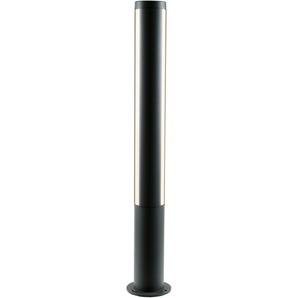 LED Sockelleuchte HEITRONIC Lilia Lampen 1 flammig, Ø 8 cm Höhe: 75 cm, 1 St., grau Sockelleuchten Poller-Außenlampe,schlankes Gehäuse+großflächigen Lichtaustritten