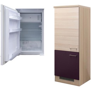Kühlschrank Mit Umbauschrank Kühlschrankumbau Mit Einbaukühlschrank Aubergine