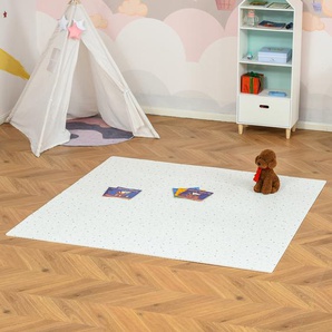 HOMCOM Kinder Bodenpuzzle mit Sternchen-Design 182,5L x 182,5B x 1H cm