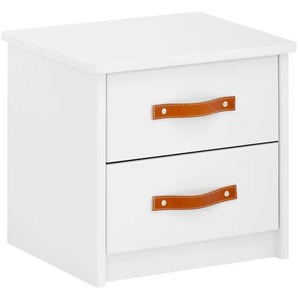 Nachtkommode - weiß - 43 cm - 40 cm - 36,5 cm | Möbel Kraft