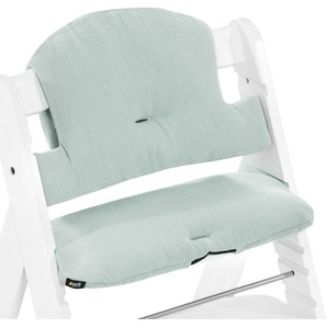 Kinder-Sitzauflage HAUCK Select, Muslin Mint Kinder-Sitzauflagen grün (muslin mint) Baby Hochstühle passend für den ALPHA+ Holzhochstuhl und weitere Modelle