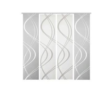 Schiebevorhang Set 4tlg. | grau | 60 cm | 245 cm |
