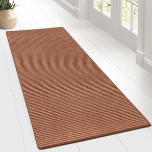 Teppich-Läufer auf Maß gekettelt | Sylt nougat | Breite: 50 cm, Länge: 1600 cm