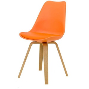 Stuhl Set in Orange modern (2er Set)