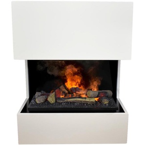 Dekokamin GLOW FIRE Kästner OMC 600 Dekokamine Gr. B/H: 70 cm x 89 cm, weiß Elektrokamine Elektrokaminöfen Wasserdampfkamin mit 3D Feuer integriertem Knistereffekt