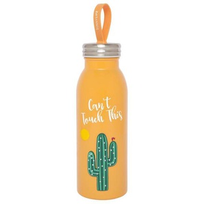 Edelstahl Trinkflasche, Kaktus, in orange, 450 ml, von Sunnylife