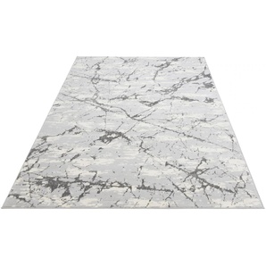 Leonique Teppich Kalmus, rechteckig, 11 mm Höhe, modernes Marmor Design, Kurzflor-Teppich, pflegeleicht, weich