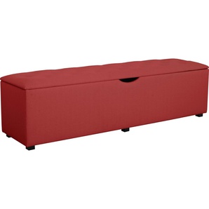 Places of Style Hockerbank »Knobbed«, Hockerbank mit Stauraum, Breite 120 cm und 160 cm