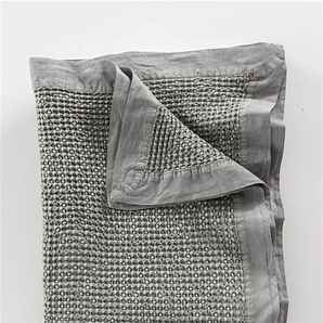 Tagesdecke stonewashed dunkelgrau - bunt - 100 % Baumwolle - Tagesdecken & Quilts - Überwürfe & Sofaüberwürfe