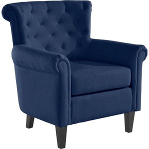 Timbers TV-Sessel »Laugna« (1-St), mit lose Sitzkissen, Sitz und Rücken gepolstert, mit schwarzes Gestell aus Massivholz, in verschiedenen Farbvarianten enthältlich, Sitzhöhe 50 cm
