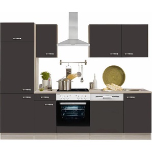 OPTIFIT Küchenzeile Faro, ohne E-Geräte, Breite 270 cm B: grau Küchenzeilen Elektrogeräte -blöcke Küchenmöbel