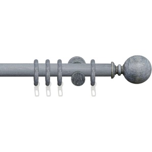 Gardinenstange »Stilgarnitur 28 mm Kugel«, Liedeco, Ø 28 mm, 1-läufig, Fixmaß, Gardinenstange Komplett