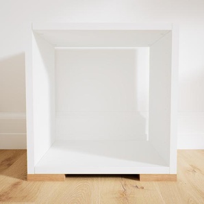Nachtschrank Weiß - Eleganter Nachtschrank: Hochwertige Qualität, einzigartiges Design - 41 x 42 x 34 cm, konfigurierbar