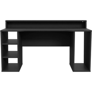 Gaming-Tisch FORTE Tezaur Tische Gr. B/H/T: 160 cm x 91 cm x 72 cm, Mit RGB-Beleuchtung, schwarz Computertisch Gamingtische Tisch wahlweise mit RGB-Beleuchtung