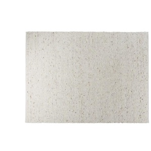 Handweber-Teppich - weiß - Wolle, Jute - 70 cm | Möbel Kraft