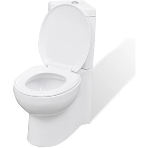 Keramik WC Toilette Ecke Weiß