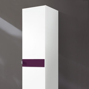 priess Kleiderschrank Madrid B/H/T: 48 cm x 193 54 cm, farbige Glasauflagen in den Türen, 1 weiß Drehtürenschränke Kleiderschränke Schränke