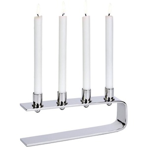 Lambert Kerzenhalter »Kerzenständer Antares« (1 St), Stabkerzenhalter aus Aluminium, Adventsleuchter, 4-flammig