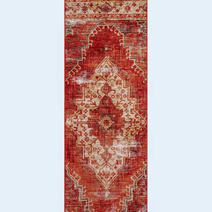 Teppich HEINE HOME Teppiche Gr. B/L: 160 cm x 230 cm, 3 mm, 1 St., rot (rot, bedruckt) Kurzflor-Teppiche