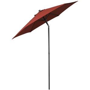 Sonnenschirm GARTEN GUT Push up Schirm Rom Standschirme , rot Sonnenschirme abknickbar, ohne Schirmständer