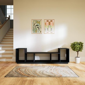 Schallplattenregal Schwarz - Modernes Regal für Schallplatten: Hochwertige Qualität, einzigartiges Design - 231 x 66 x 47 cm, Selbst designen