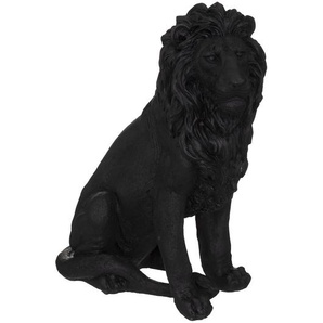 Statuette Löwe, schwarz H51,5 cm