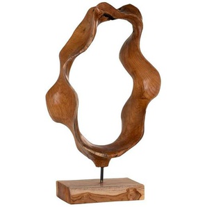 Dekofigur Skulptur Holz aus Teak Massivholz 60 cm hoch