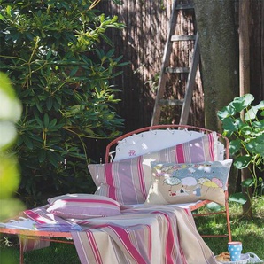Tagesdecke pink-lila-beige - bunt - 100 % Baumwolle - Tagesdecken & Quilts - Überwürfe & Sofaüberwürfe