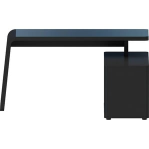 Eckschreibtisch JAHNKE CSL 465 Tische Gr. B/H/T: 154 cm x 76 cm x 60 cm, schwarz (schwarz matt) Eckschreibtische Tisch