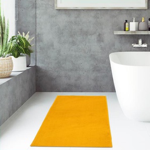 Moderne Badematte Badezimmer Teppich Shaggy Kuschelig Weich Einfarbig Gelb 