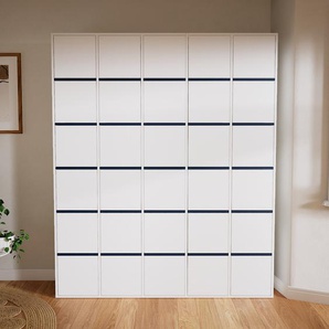 Aktenregal Weiß - Flexibles Büroregal: Türen in Weiß - Hochwertige Materialien - 195 x 233 x 47 cm, konfigurierbar